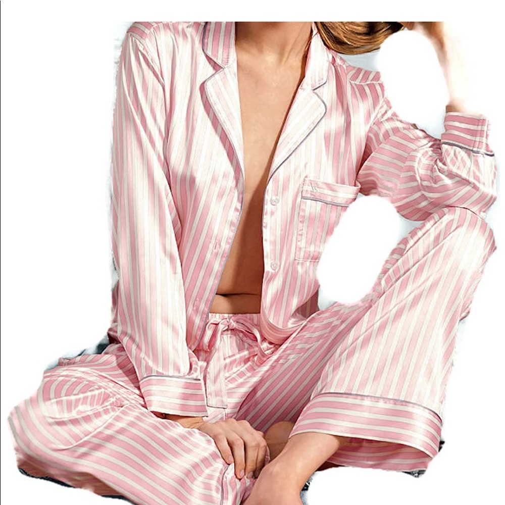 Victoria Secret Striped Pajama Set